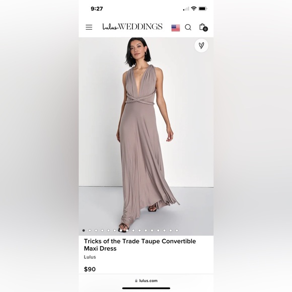 Taupe Dress Lulus Convertible Bridesmaid Dress Tricks Of The Trade